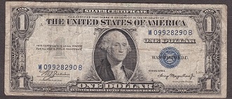 1935-$1-Silver-Certificate---Received-In-Change